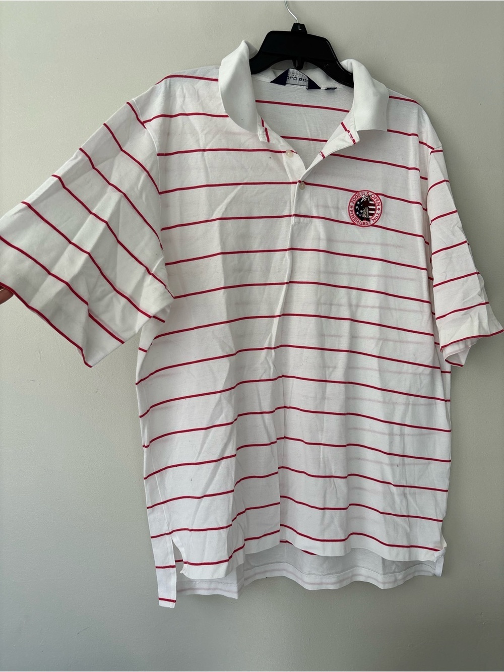 Vintage Polo Golf Ralph Lauren 2005 White Stripe Preppy Cotton Shirt - Size XL